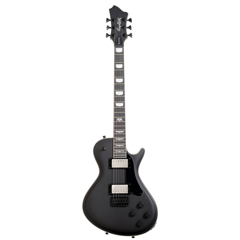 Hagstrom HSKROSBK Electric Guitar, Krona KRO-SBK, Satin Black