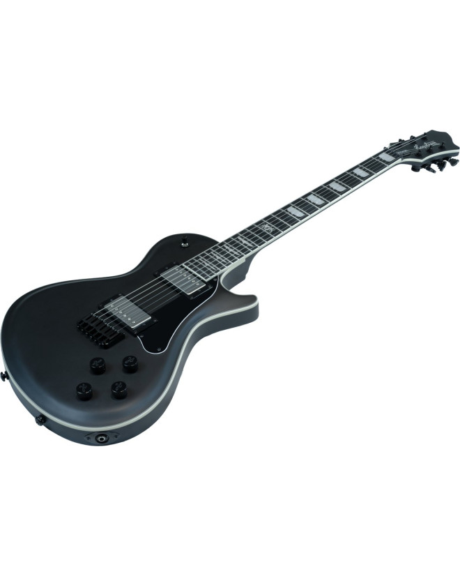 Hagstrom HSKROSBK Electric Guitar, Krona KRO-SBK, Satin Black
