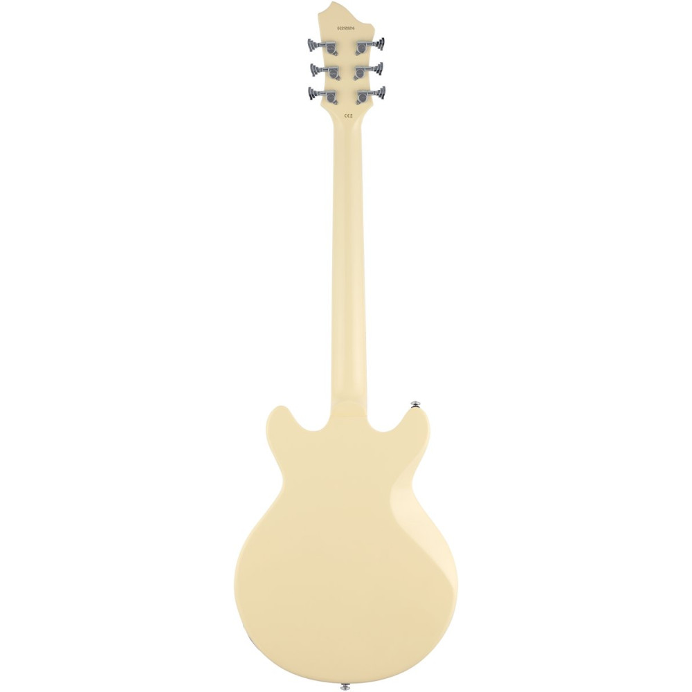 Hagstrom HSMEGIN15 Electric Guitar, Megin, Creme