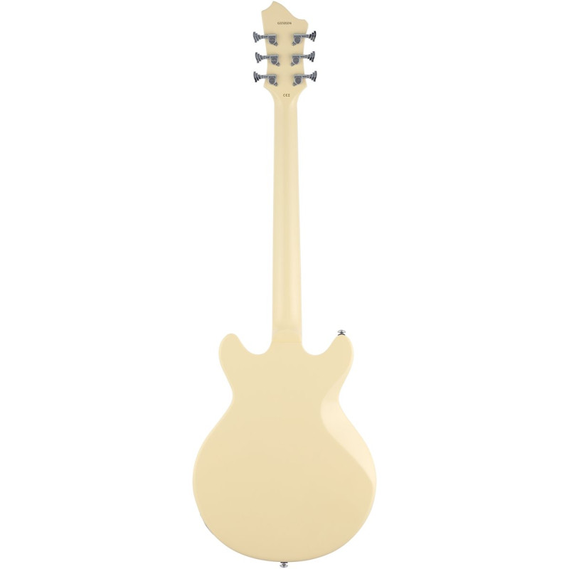 Hagstrom HSMEGIN15 Electric Guitar, Megin, Creme