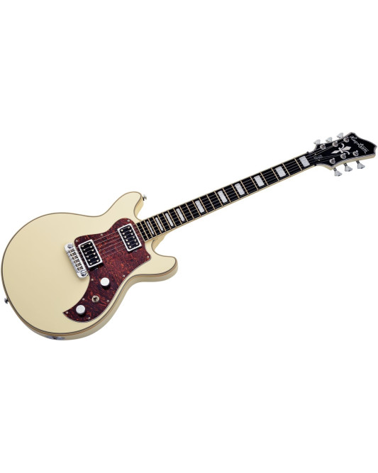 Hagstrom HSMEGIN15 Electric Guitar, Megin, Creme