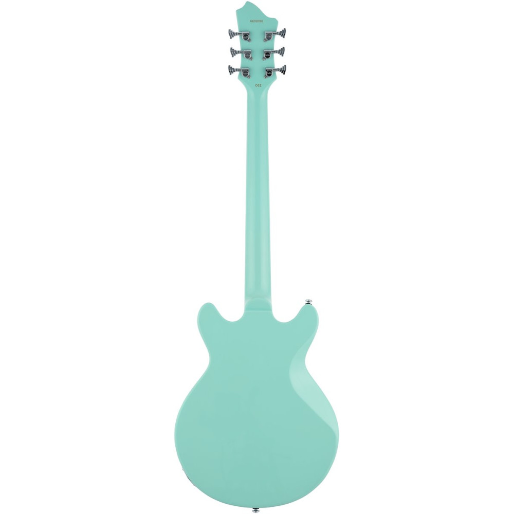 Hagstrom HSMEGIN61 Electric Guitar, Megin, Aged Sky Blue