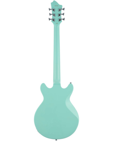 Hagstrom HSMEGIN61 Electric Guitar, Megin, Aged Sky Blue