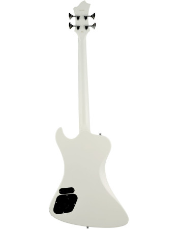 Hagstrom HSNEKROMANT402 Electric Bass, Nekromant 4, White Gloss