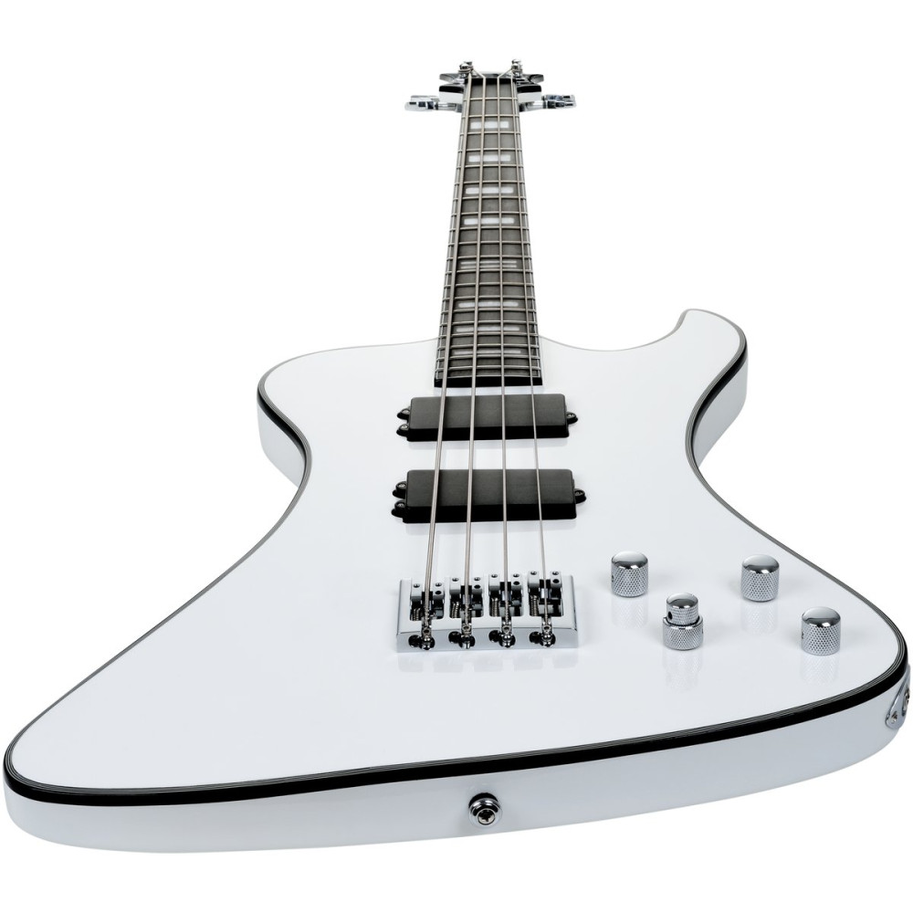 Hagstrom HSNEKROMANT402 Electric Bass, Nekromant 4, White Gloss