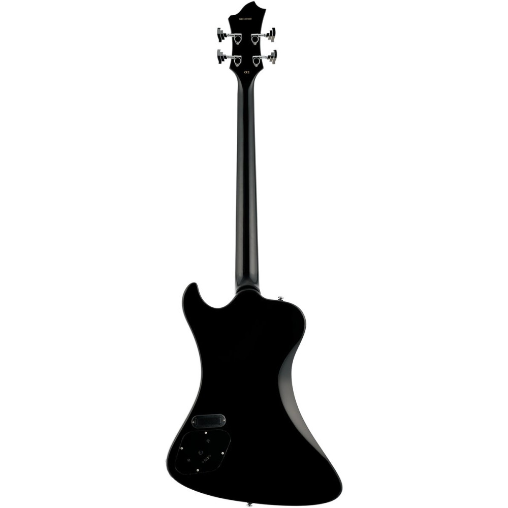 Hagstrom HSNEKROMANT409 Electric Bass, Nekromant 4, Black Gloss