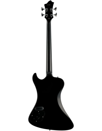 Hagstrom HSNEKROMANT409 Electric Bass, Nekromant 4, Black Gloss