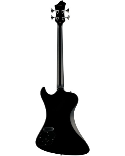 Hagstrom HSNEKROMANT409 Electric Bass, Nekromant 4, Black Gloss