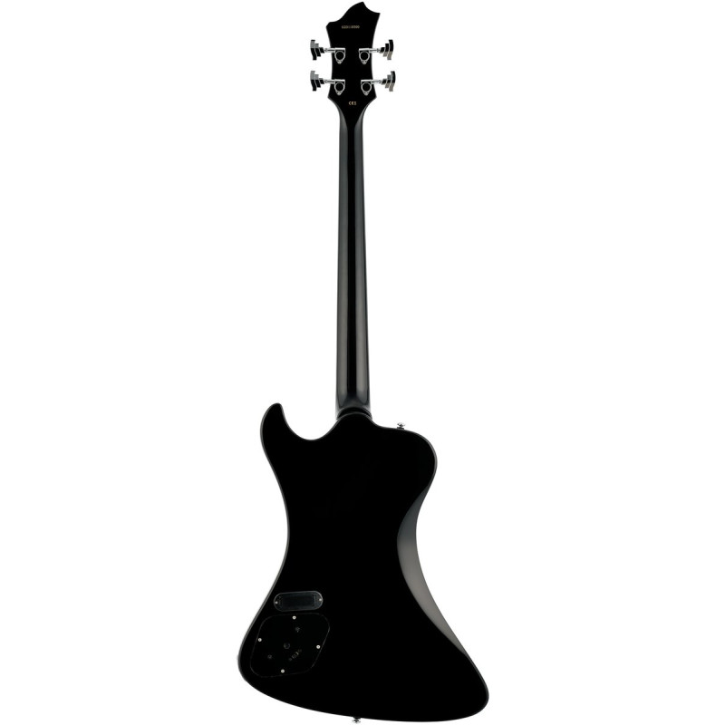 Hagstrom HSNEKROMANT409 Electric Bass, Nekromant 4, Black Gloss