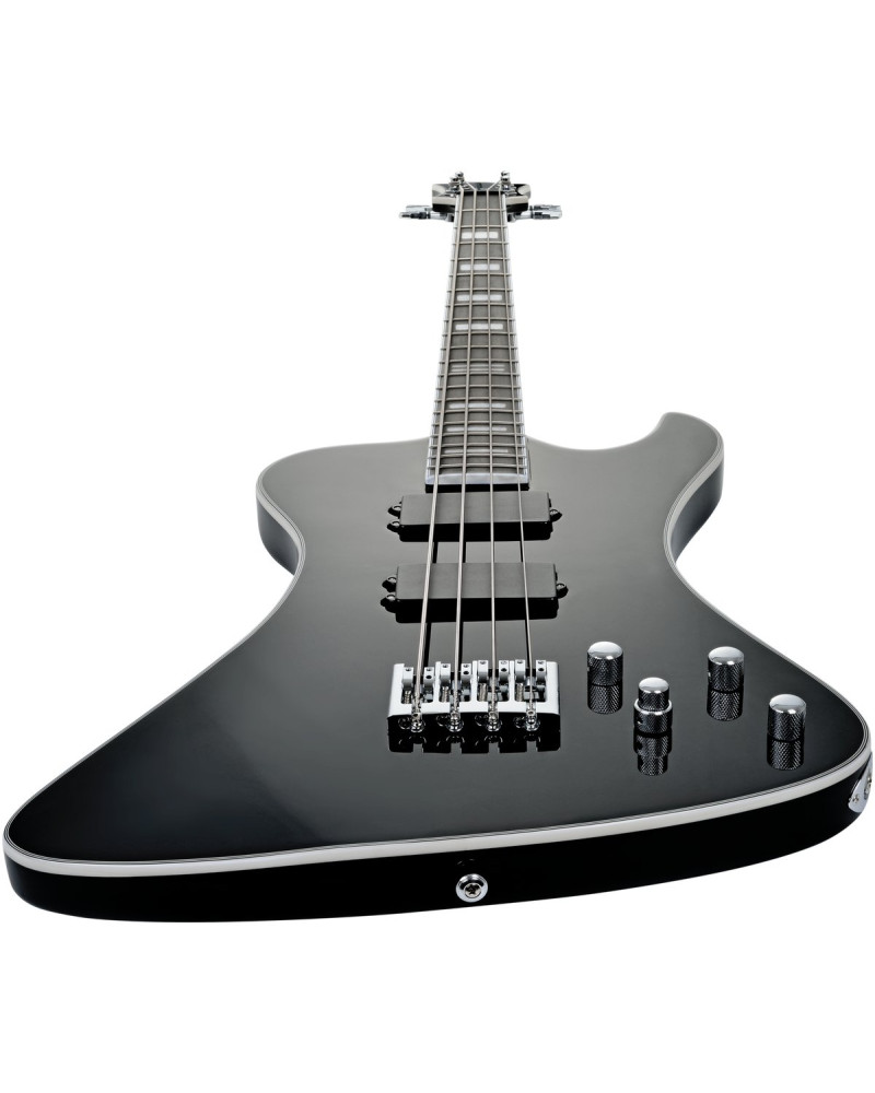 Hagstrom HSNEKROMANT409 Electric Bass, Nekromant 4, Black Gloss