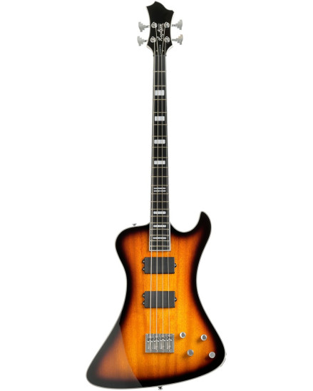 Hagstrom HSNEKROMANT418 Electric Bass, Nekromant 4, Tobacco Sunburst