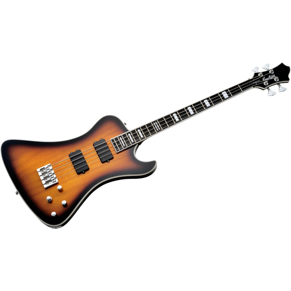 Hagstrom HSNEKROMANT418 Electric Bass, Nekromant 4, Tobacco Sunburst