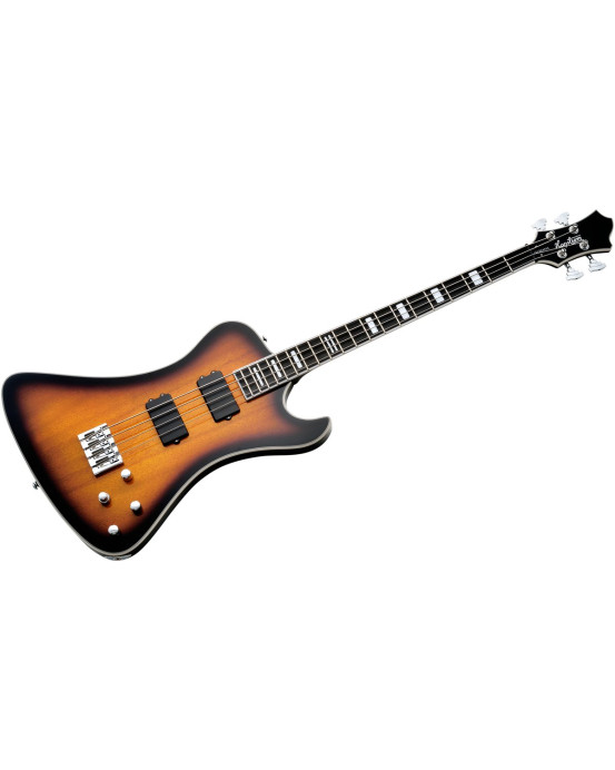 Hagstrom HSNEKROMANT418 Electric Bass, Nekromant 4, Tobacco Sunburst