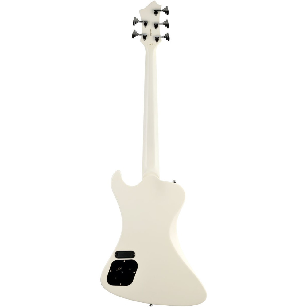 Hagstrom HSNEKROMANT502 Electric Bass, Nekromant 5, White Gloss