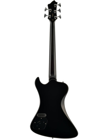 Hagstrom HSNEKROMANT509 Electric Bass, Nekromant 5, Black Gloss