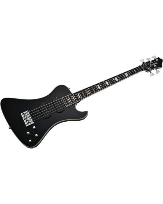Hagstrom HSNEKROMANT509 Electric Bass, Nekromant 5, Black Gloss