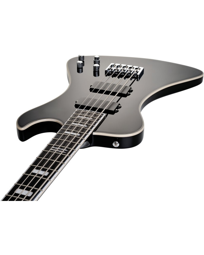 Hagstrom HSNEKROMANT509 Electric Bass, Nekromant 5, Black Gloss