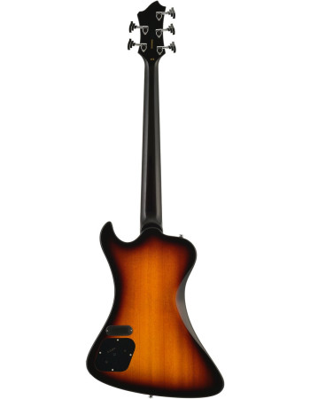 Hagstrom HSNEKROMANT518 Electric Bass, Nekromant 5, Tobacco Sunburst