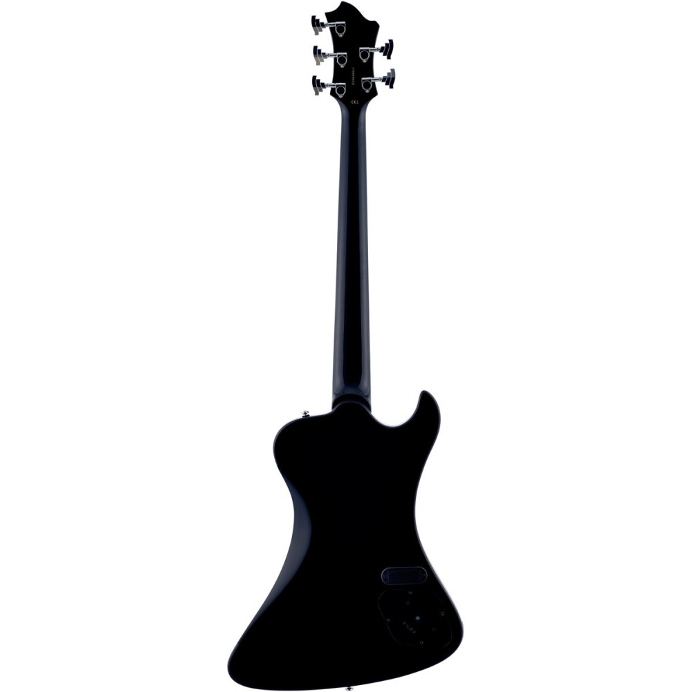 Hagstrom HSNEKROMANTLH509 Electric Bass, Nekromant 5, Black Gloss, Lefthand