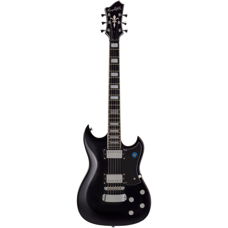 Hagstrom HSPASS09 Electric Guitar, Signature Pat Smear, Black Gloss
