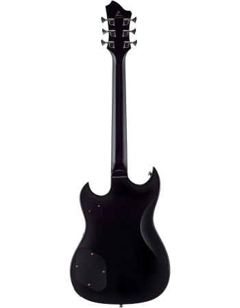 Hagstrom HSPASS09 Electric Guitar, Signature Pat Smear, Black Gloss