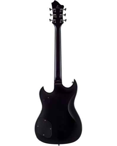 Hagstrom HSPASS09 Electric Guitar, Signature Pat Smear, Black Gloss