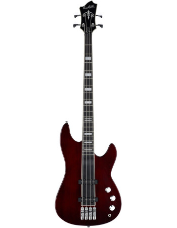 Hagstrom HSSUSWEB03 Bass Guitar, Super Swede, Natural Mahogany