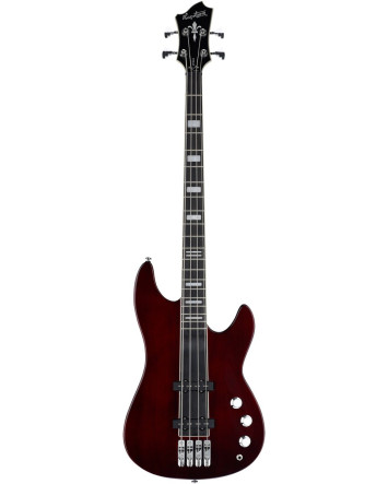 Hagstrom HSSUSWEB03 Bass Guitar, Super Swede, Natural Mahogany