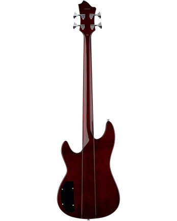 Hagstrom HSSUSWEB03 Bass Guitar, Super Swede, Natural Mahogany