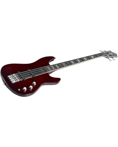 Hagstrom HSSUSWEB03 Bass Guitar, Super Swede, Natural Mahogany