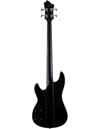 Hagstrom HSSUSWEB09 Bass Guitar, Super Swede, Black Gloss