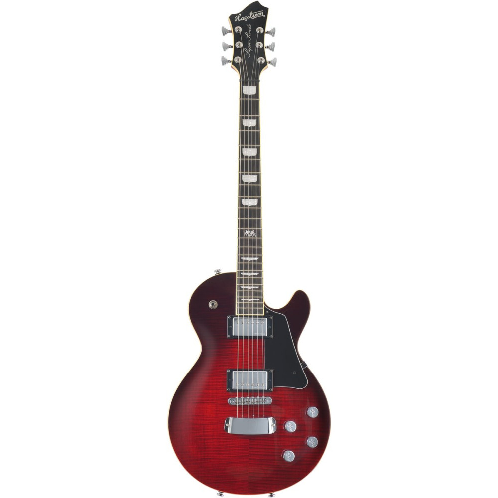 Hagstrom HSSUSWEMK329 Electric Guitar, Super Swede, Crimson Flame