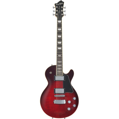 Hagstrom HSSUSWEMK329 Electric Guitar, Super Swede, Crimson Flame