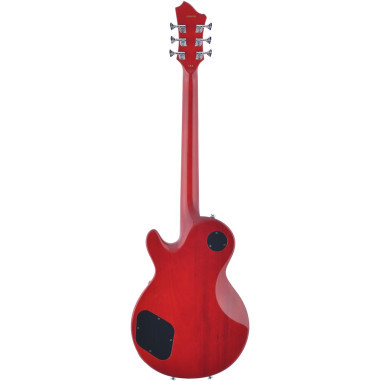 Hagstrom HSSUSWEMK329 Electric Guitar, Super Swede, Crimson Flame