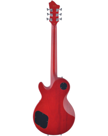 Hagstrom HSSUSWEMK329 Electric Guitar, Super Swede, Crimson Flame