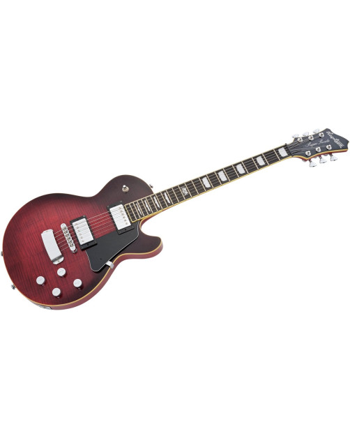 Hagstrom HSSUSWEMK329 Electric Guitar, Super Swede, Crimson Flame