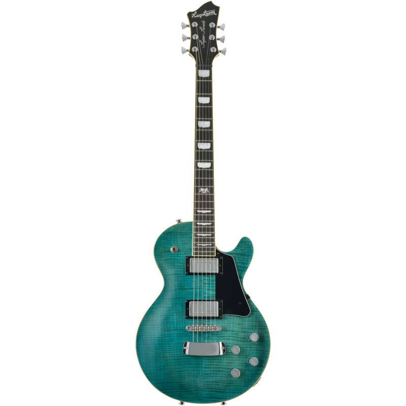 Hagstrom HSSUSWEMK375 Electric Guitar, Super Swede, Fall Sky Gloss