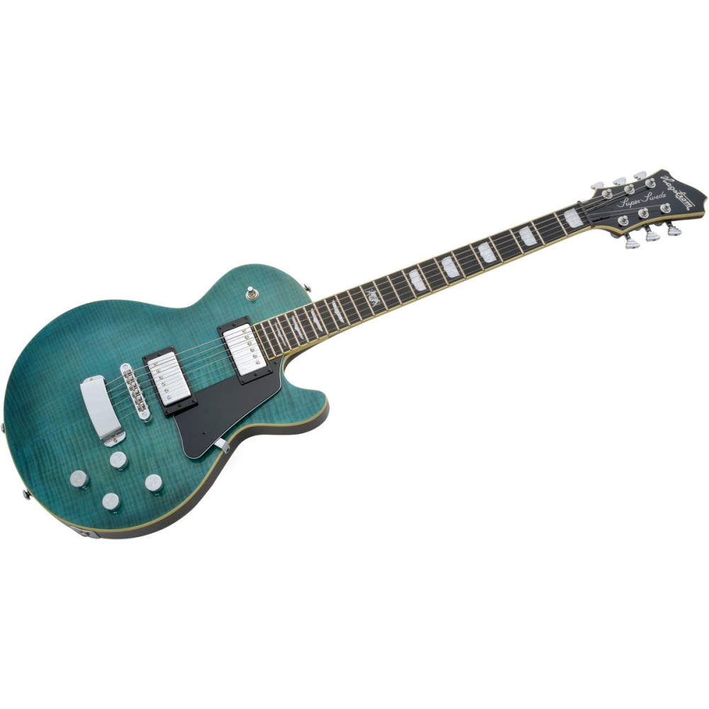 Hagstrom HSSUSWEMK375 Electric Guitar, Super Swede, Fall Sky Gloss