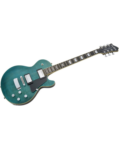 Hagstrom HSSUSWEMK375 Electric Guitar, Super Swede, Fall Sky Gloss