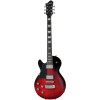 Hagstrom HSSUSWEMKLH329 Electric Guitar, Super Swede, Crimson Flame, Lefthand