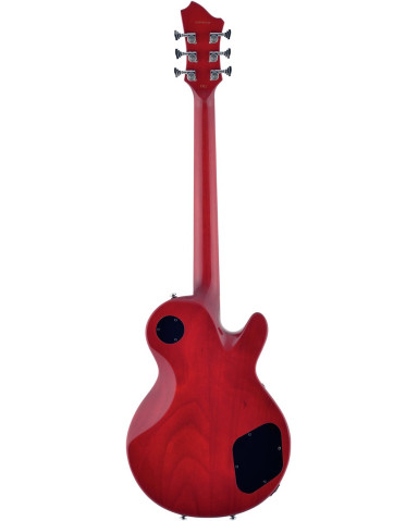 Hagstrom HSSUSWEMKLH329 Electric Guitar, Super Swede, Crimson Flame, Lefthand