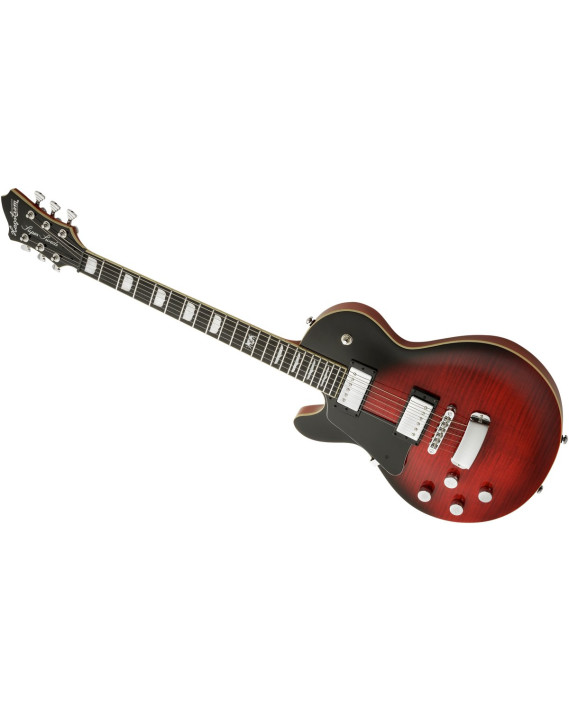 Hagstrom HSSUSWEMKLH329 Electric Guitar, Super Swede, Crimson Flame, Lefthand