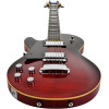Hagstrom HSSUSWEMKLH329 Electric Guitar, Super Swede, Crimson Flame, Lefthand