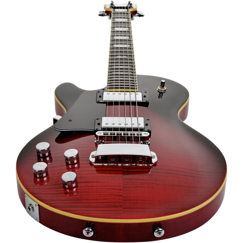 Hagstrom HSSUSWEMKLH329 Electric Guitar, Super Swede, Crimson Flame, Lefthand