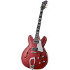 Hagstrom HSSUVIK04 Electric Guitar, Super Viking , Wild Cherry Transparent Flame
