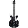 Hagstrom HSSUVIK09 Electric Guitar, Super Viking, Black Gloss