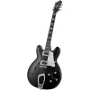 Hagstrom HSSUVIK09 Electric Guitar, Super Viking, Black Gloss
