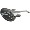 Hagstrom HSSUVIK09 Electric Guitar, Super Viking, Black Gloss