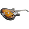 Hagstrom HSSUVIK18 Electric Guitar, Super Viking, Tobacco Sunburst