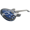 Hagstrom HSSUVIK60 Electric Guitar, Super Viking, Dark Baltic Sea Flame